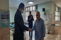 دیدار اعضای شورای شهر مشهد با جانبازان بستری در بیمارستان ابن سینا
